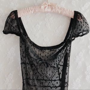 For Love and Lemons Polka Dot Tulle Slip